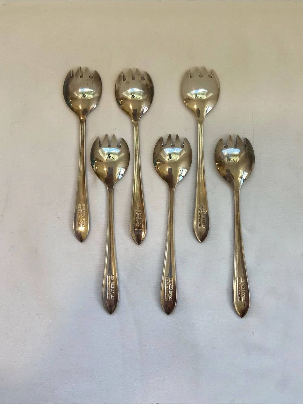 (6) Vintage Sundae spoons